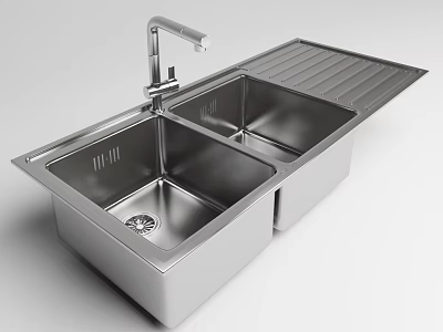 Modern Vegetable Washing Basin Stainless Steel Wash Basin Sink Basin Star Basin 3d model