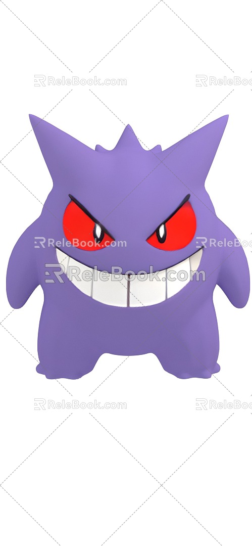 Cartoon Anime Pokemon Pokemon Pokemon Geng Ghost Character Elf 3d model