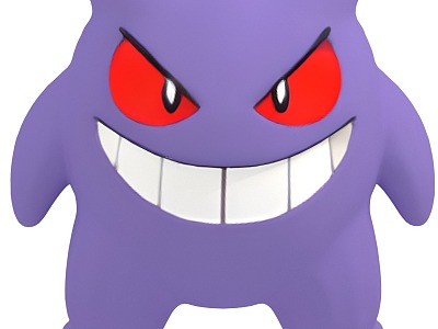 Cartoon Anime Pokemon Geng Ghost Character Elf model