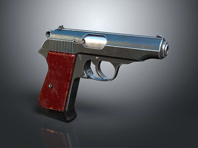Modern pistol semi-automatic pistol automatic pistol 3d model