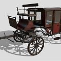 Vintage carriage 3d model