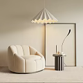 Quiet single sofa 3d model
