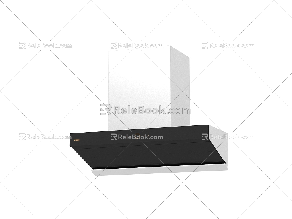 modern hood range hood 3d model