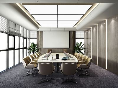 Modern Meeting Room Meeting Table and Chair model