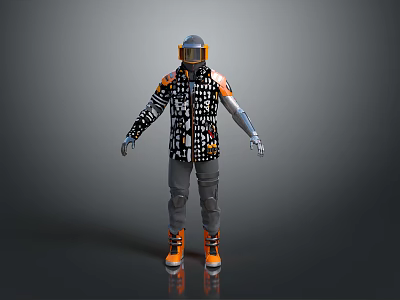 Modern Intelligent Human Science Fiction Man Science Fiction Male Science Fiction Boy 3d model