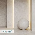 Modern Marble Architectural Components With Spherical Shape And Wall Panels
