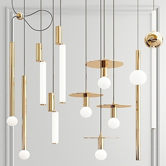 Modern Light Luxury Chandelier 3d model