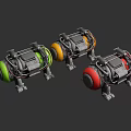 modern engine 3d model