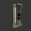 Modern Metal Floor Furniture Heater With Grille Design And Rolling Wheels