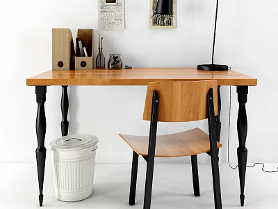 Modern Desk Chair Desk 3d model