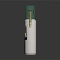 Household Electrical Appliance Water Dispenser with Two Green Water Buckets and White Body