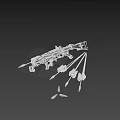 modern bow and arrow 3d model
