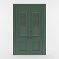 European Door French Door Double Door Entry Door 3d model