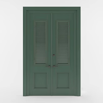 European Door French Door Double Door Entry Door 3d model