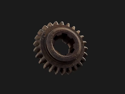 High Quality Durable Metal Gear In Hardware Tools For Industrial Machinery And Equipment 3d model