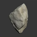 Light Colored Natural Stone with Rough Surface and Natural Texture on Dark Background with Reflection