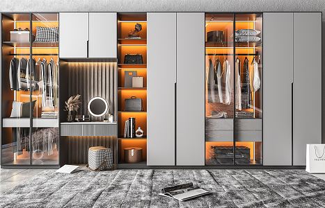 Modern wardrobe 3d model