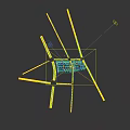 Aerial View Planning of Residential Complex with High Rise Buildings and Green Spaces