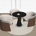 Modern Leisure Table and Chair Negotiation Table and Chair Coffee Table and Chair 3d model