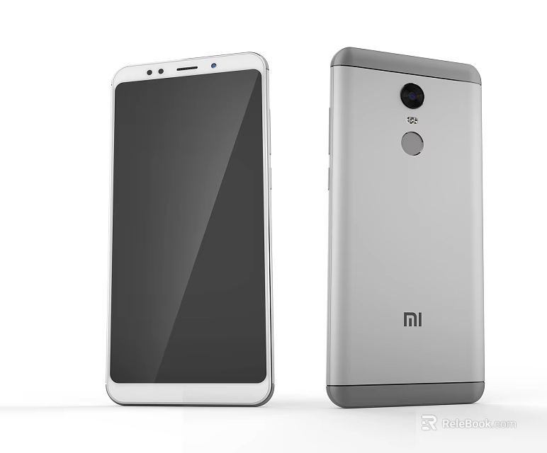 Xiaomi Mobile Phone Front And Back Design With Large Screen Rear Camera And Fingerprint Sensor 3d model 