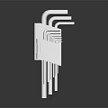 Modern wrench hex wrench hex tool board 3d model