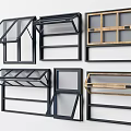 Modern window combination 3d model