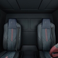 Unimock cab interior dashboard seat personalization 3d model