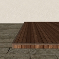 Modern outdoor anticorrosive wood outdoor wood flooring green slate 3d model