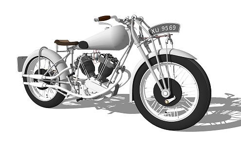 Modern Motorcycle 3d model