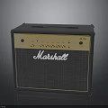 Marshall Electronic Amplifier Speaker With Classic Design And Control Panel