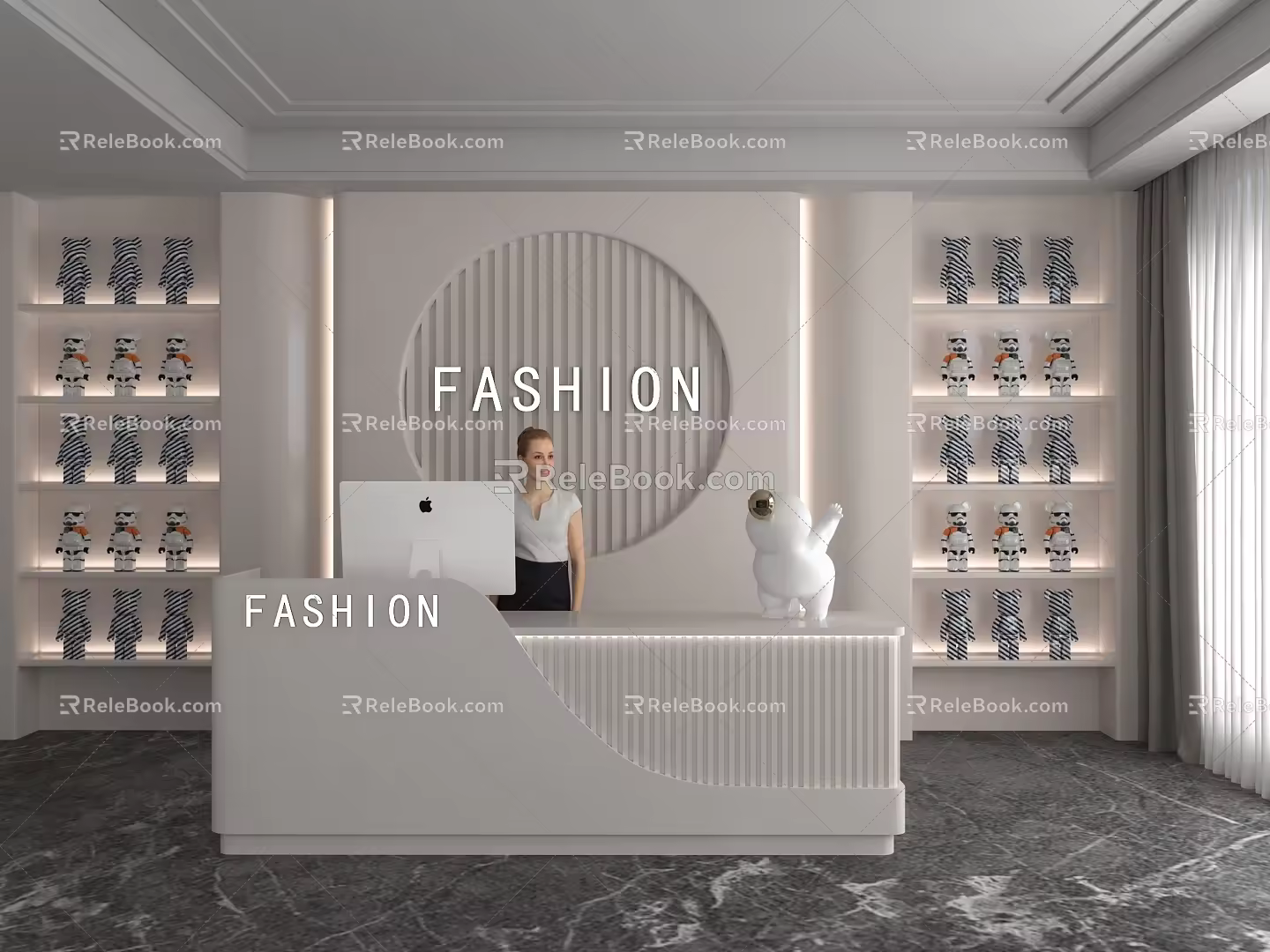 Front Desk 3d model