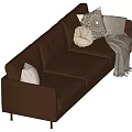 Middle-style multiplayer sofa 3d model