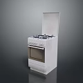 White Gas Stove Oven Cooking Equipment with Four Burners for Home Use