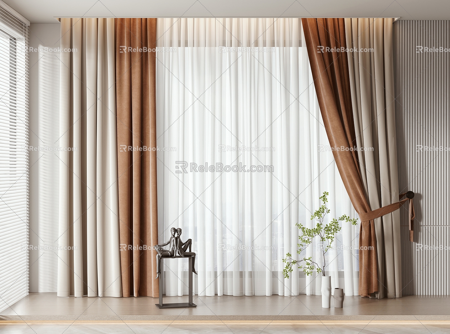 Curtains 3d model