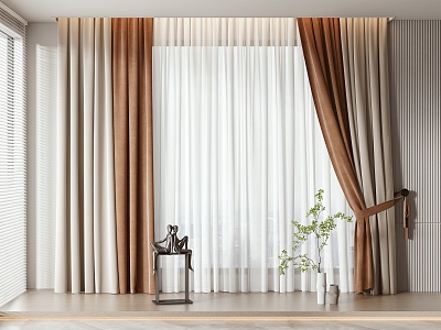 Curtains 3d model