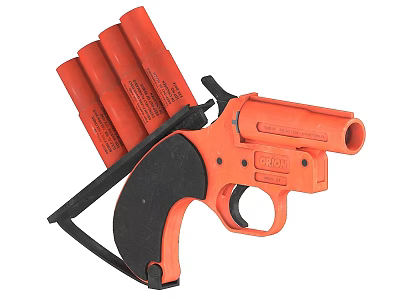 Orange Toy Gun With Ammunition Clips For Kids Play Equipment Design 3d model Orange Toy Gun With Ammunition Clips For Kids Play Equipment Design 3d model
