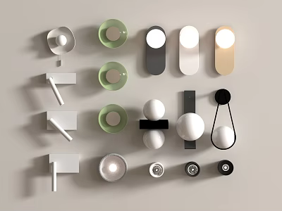 Modern wall lamp 3d model