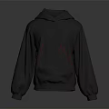 Gray Hoodie With Red Flame Design On Sleeves And Front Pocket