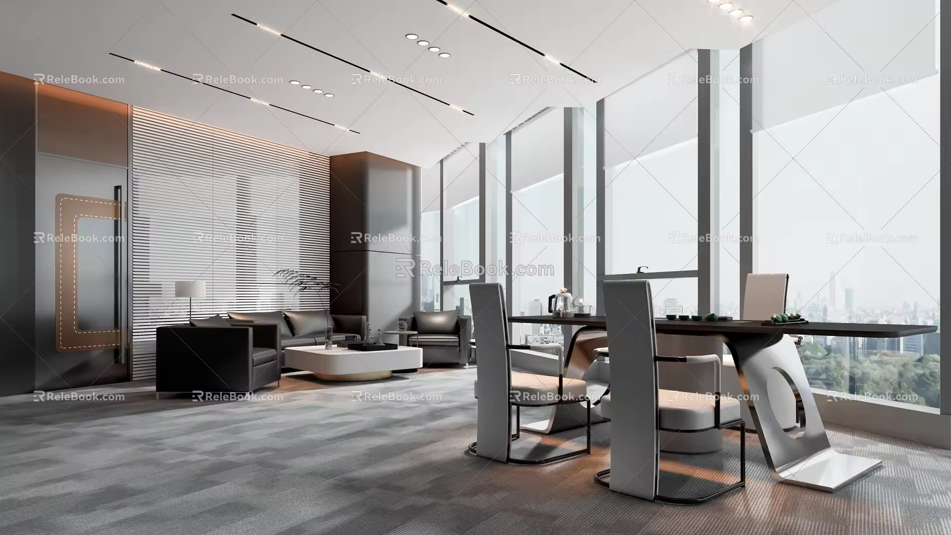 Modern Reception Room 3d model