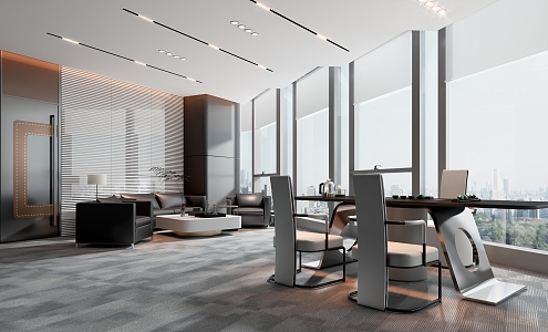 Modern Reception Room 3d model