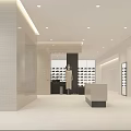 Modern Clothing Store Interior With Fashion Displays And Bright Lighting Fixtures