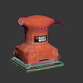 Black Decker Orange Electric Sander With Ergonomic Handle And Sanding Base 3d model