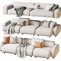 Double sofa Multi-person sofa Corner sofa 3d model