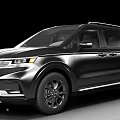 Sleek Black SUV With Modern Front Grille LED Headlights And Alloy Wheels