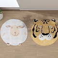 Animal Carpet Modern Shape Carpet 3d model