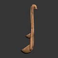 Four Decorative Wooden Spoons Hanging On Wall Mounted Rack For Kitchen Utensil Storage And