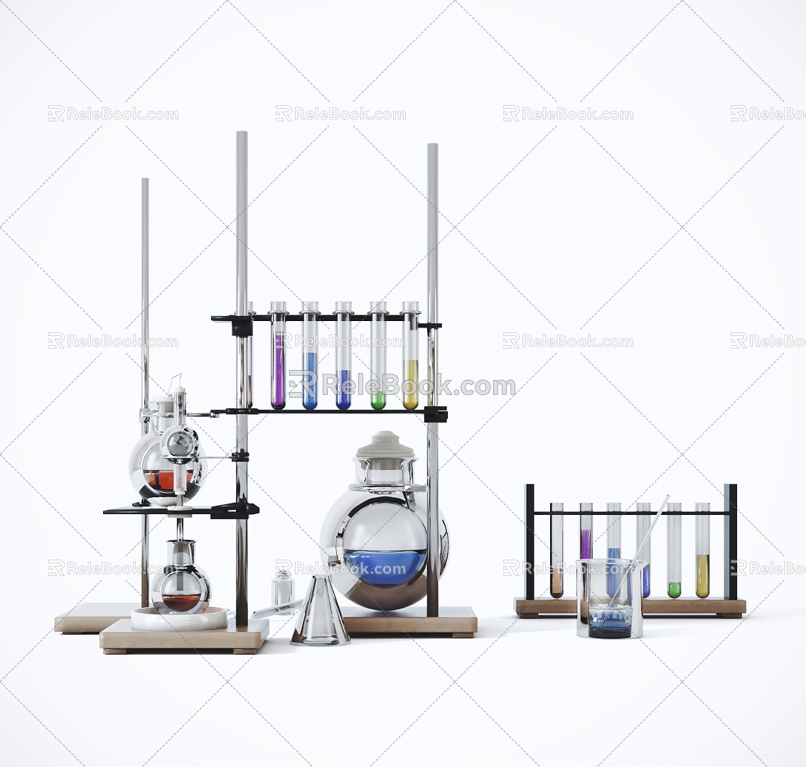 Modern Experimental Equipment Laboratory Ware Equipment Chemical Glassware Glass Bottle model