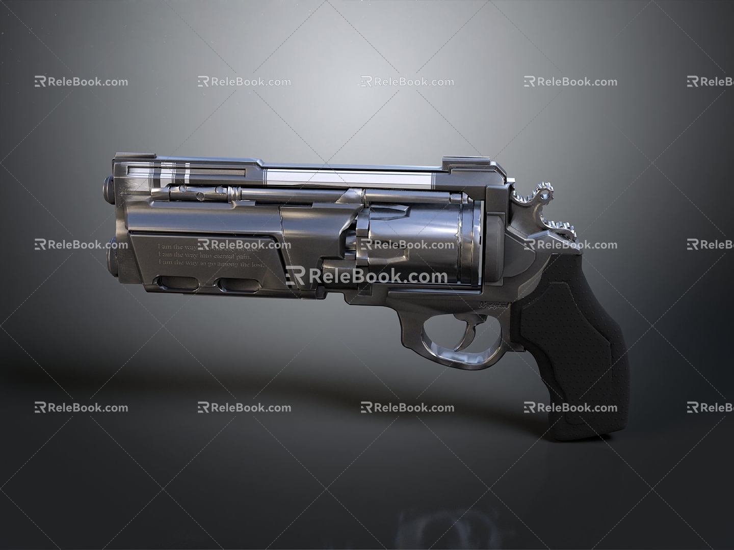 modern tactical revolver revolver revolver pistol 3d model