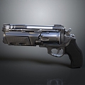 modern tactical revolver revolver revolver pistol 3d model