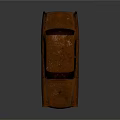 Old Rusty Abandoned Car With Worn Body And Visible Rust Exterior